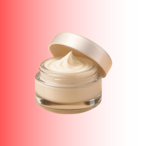 Open a jar of cream with a pink gradient background. For customers in the Kenosha and Racine area