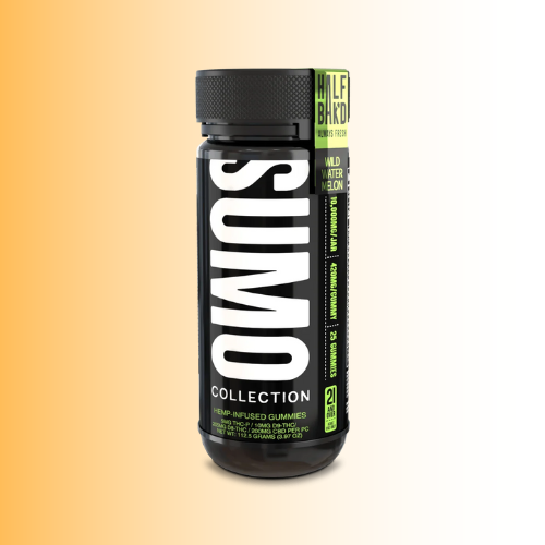 Sumo Collection bottle on a gradient background. For customers in the Kenosha and Racine area