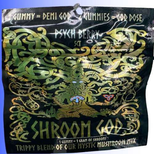Psych Berry Shroom God Gummies 5 Count